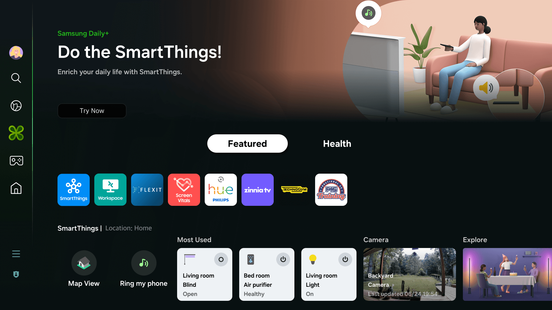 Samsung Daily Screen